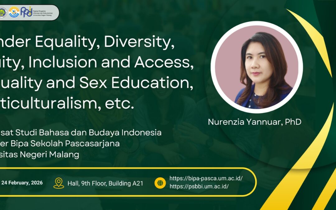 Gender Equality, Diversity, Equity, Inclusion and Access, Sexuality and Sex Education, Multiculturalism, etc